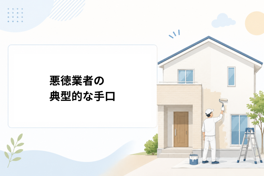 悪徳業者の典型的な手口7選