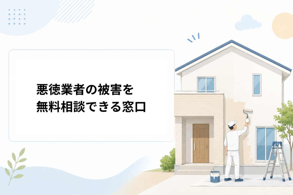 悪徳業者の被害を無料相談できる窓口