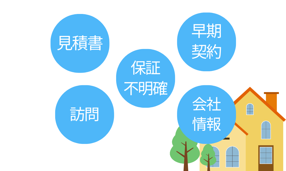 悪質業者の典型的な5つの特徴