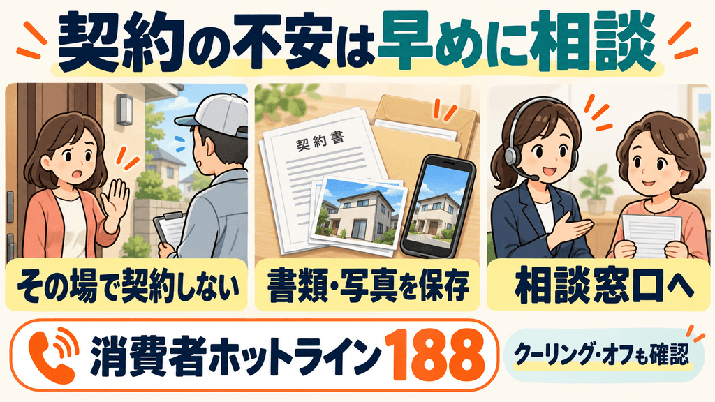 【対処法】悪質な勧誘を受けたとき・契約してしまったときにすること