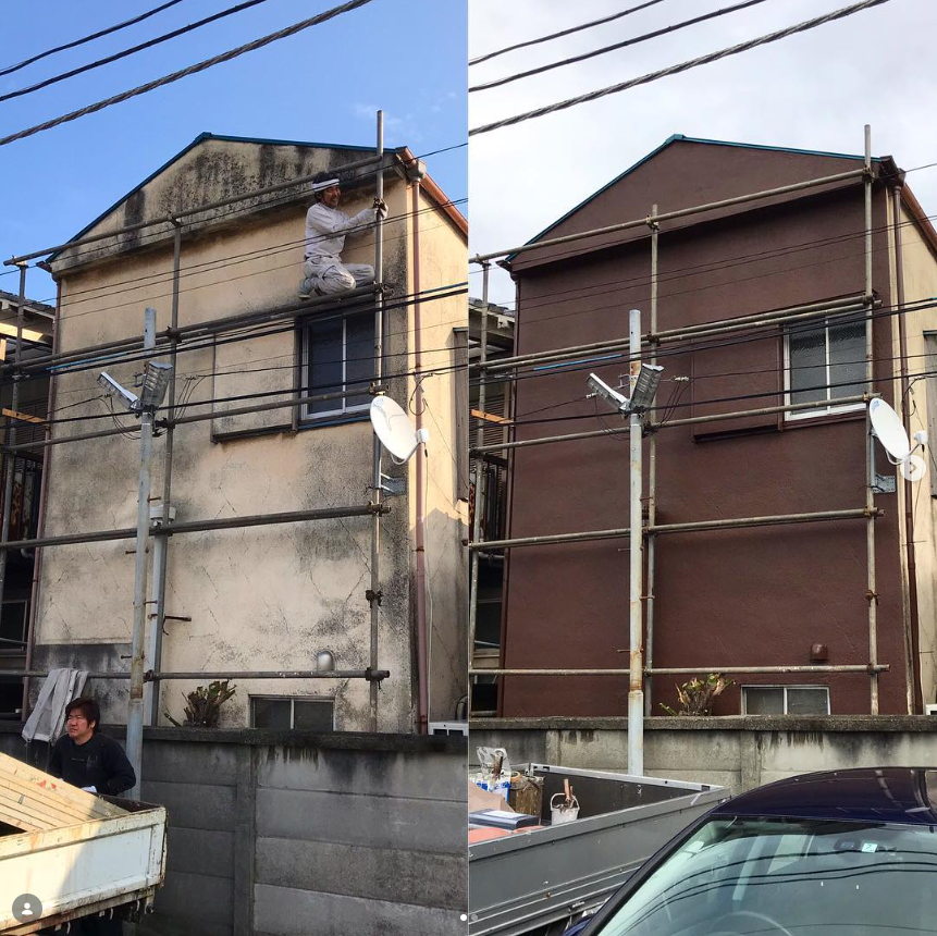 有限会社みずほ塗装による横浜市金沢区の店舗外壁塗装