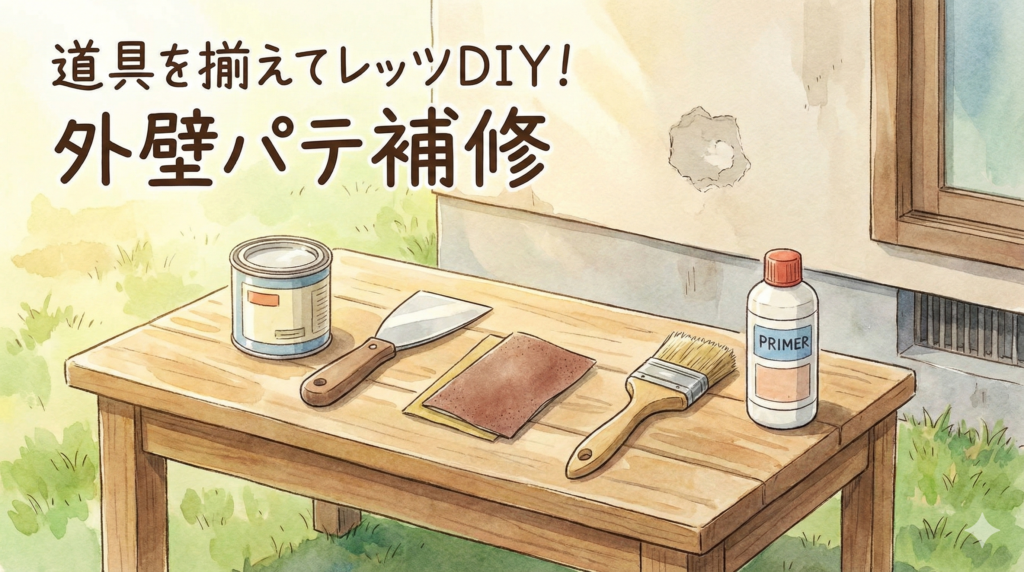 外壁補修はパテでDIYできる？図
