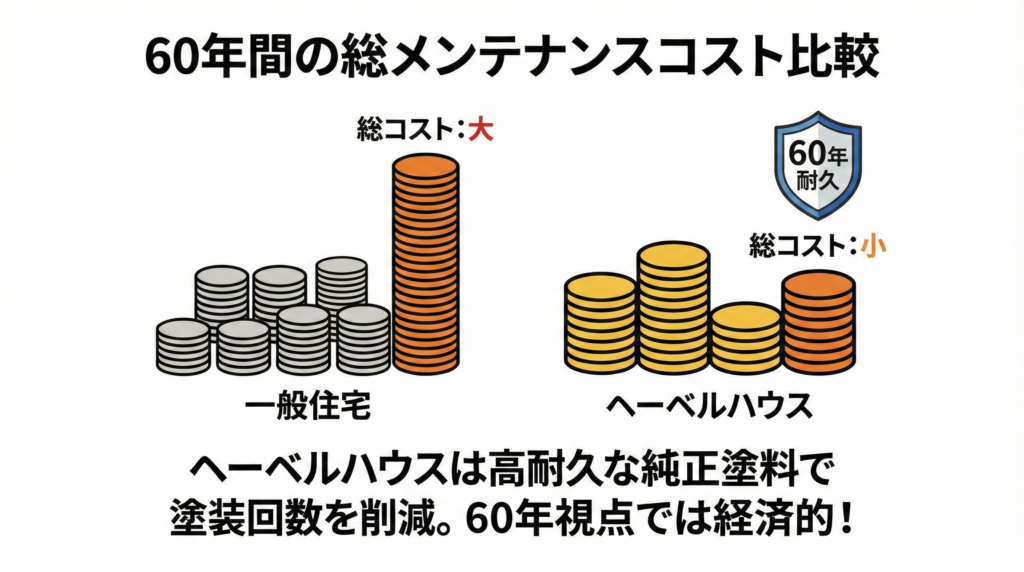 ヘーベルハウス外壁塗装の費用相場と内訳図解