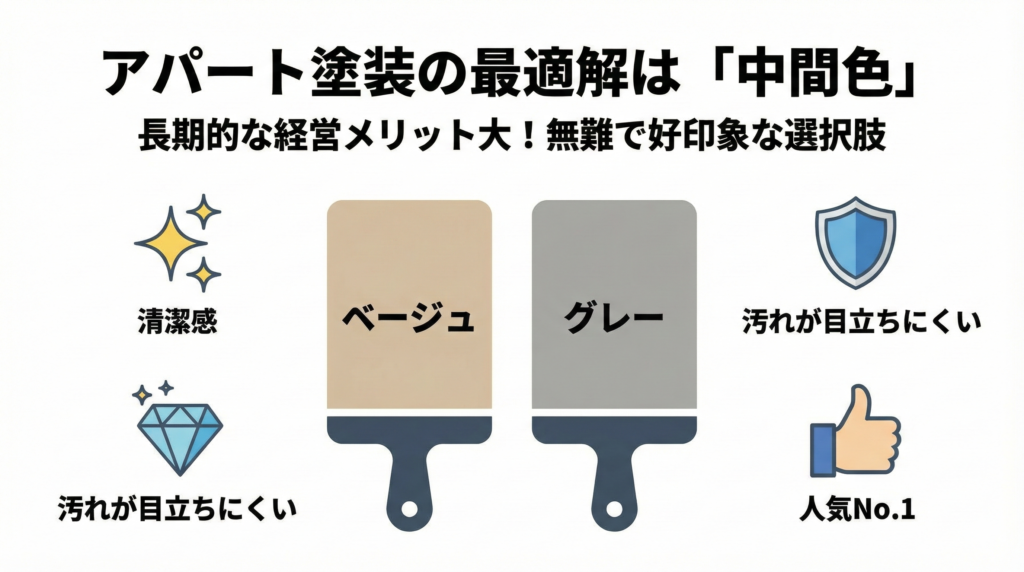 アパート外壁塗装の色選びとデザインのポイント