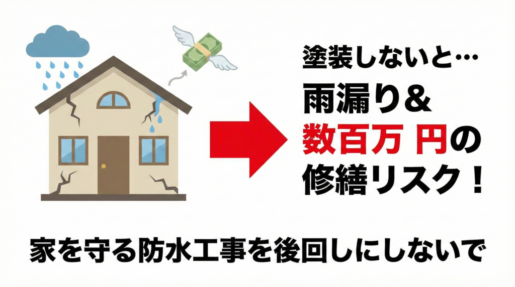 サイディング外壁の塗装をしないリスク