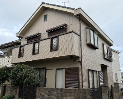 ケーアイ美フォームが市川市下貝塚で施工した外壁塗装の施工後