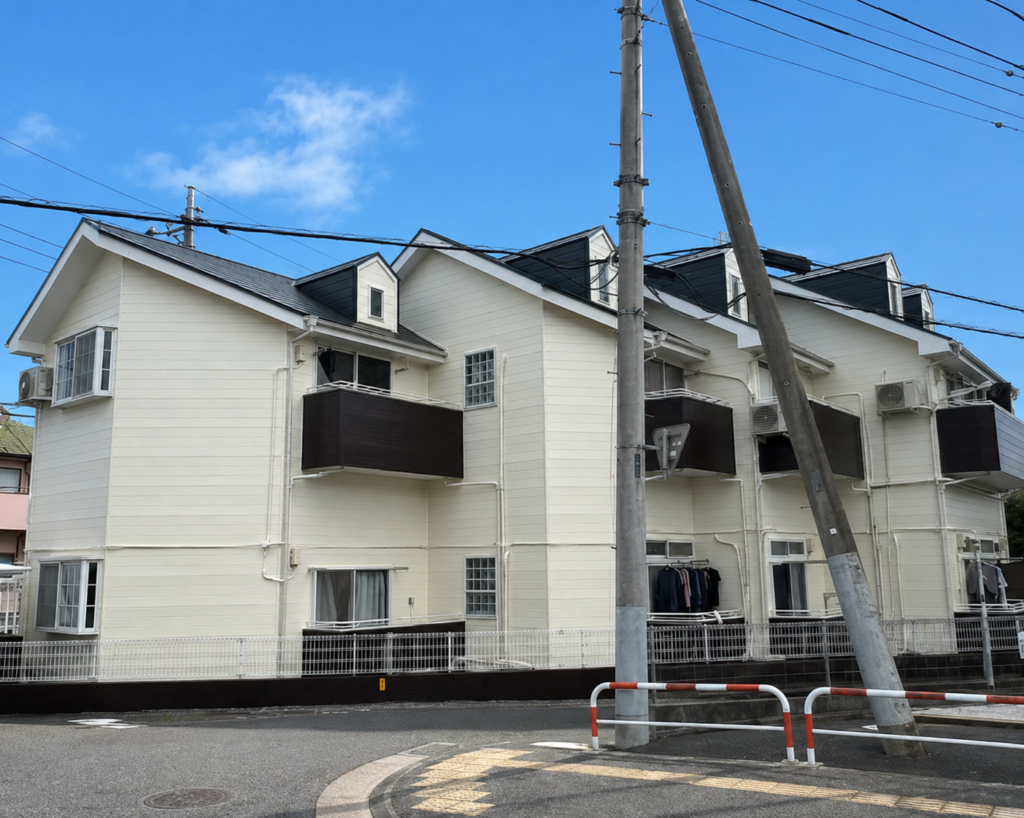 川越市のアパート外壁・屋根塗装の施工後