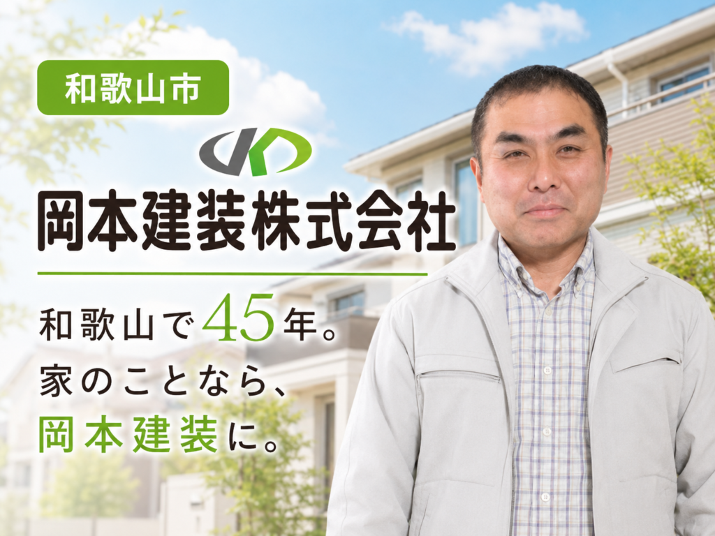 和歌山県で外壁塗装を依頼するなら「岡本建装株式会社」