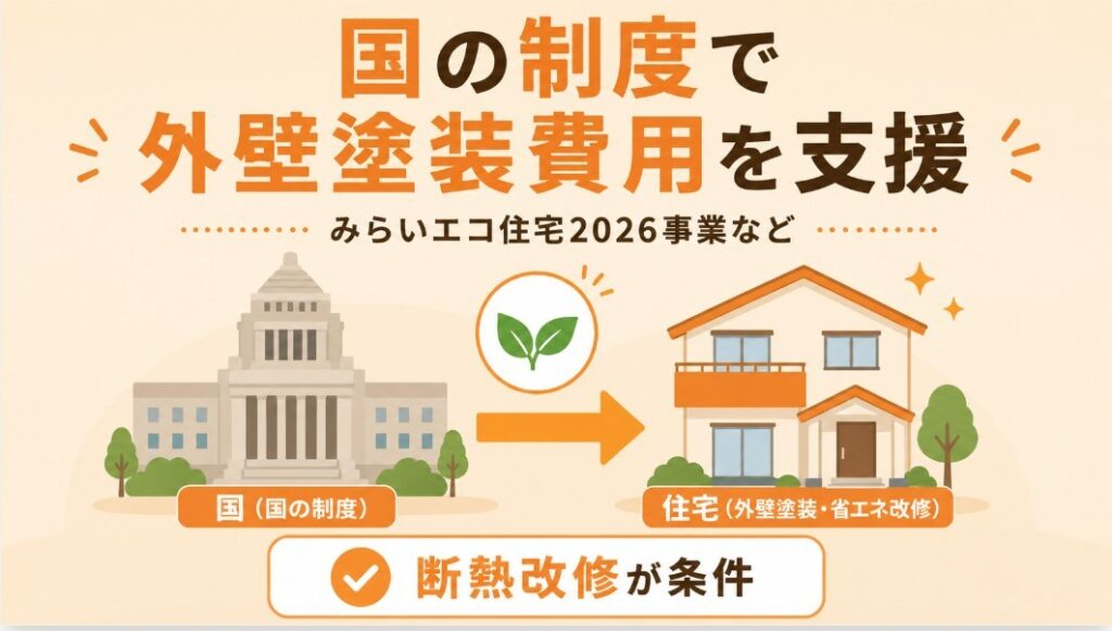 国の制度を活用して外壁塗装費用を支援する方法