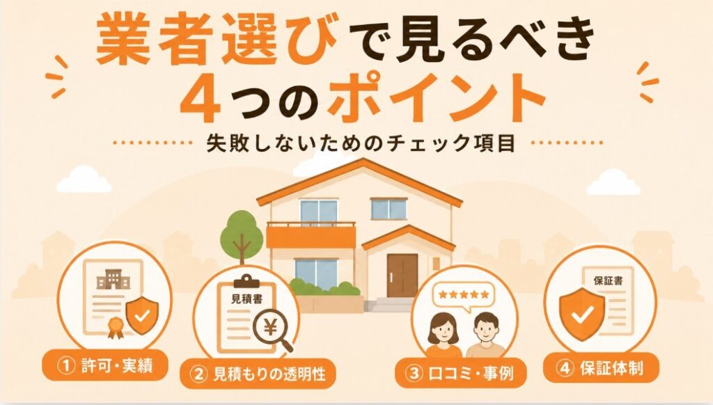 姫路市で外壁塗装業者を選ぶときに見るべきポイント
