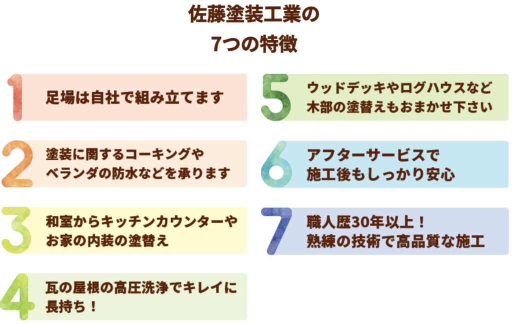 佐藤塗装のこだわり