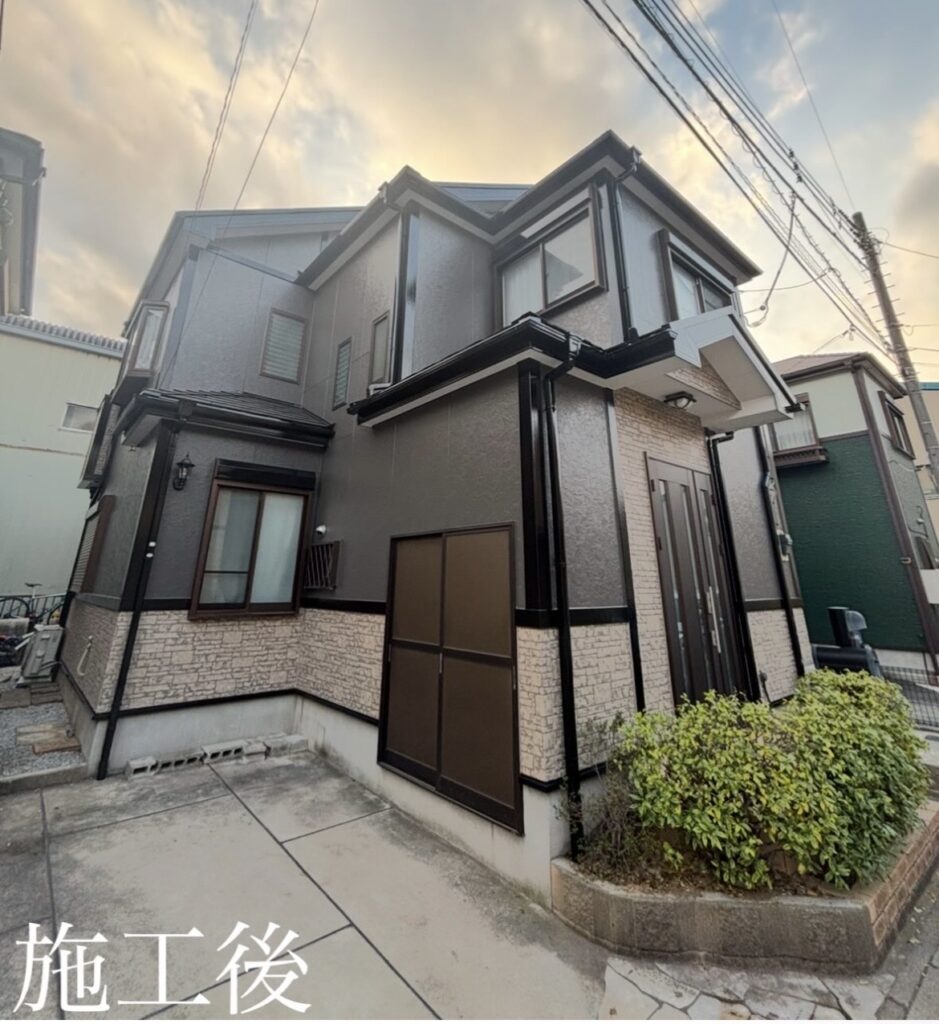 阿見町 S様邸の屋根・外壁塗装の施工事例