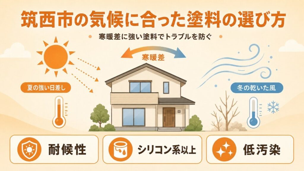 筑西市に合った塗料の選び方