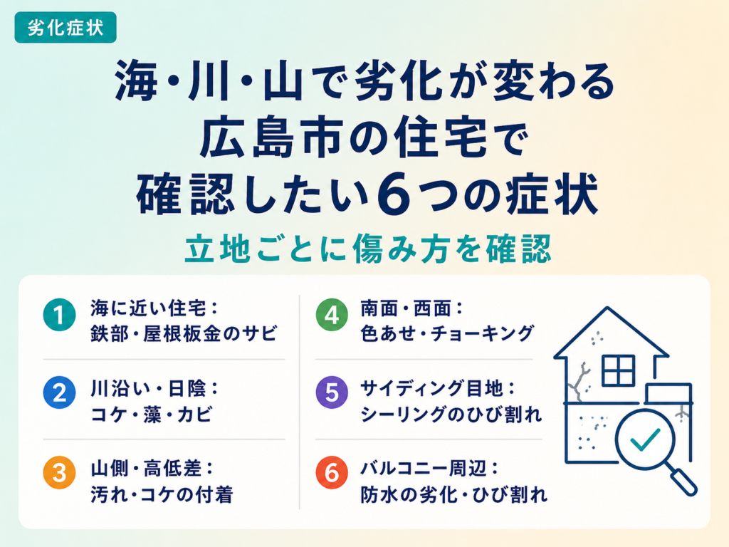 広島市の住宅で確認したい6つの症状