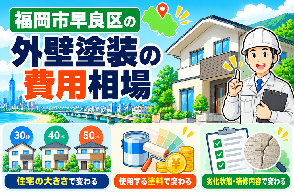 福岡市早良区の外壁塗装の費用相場