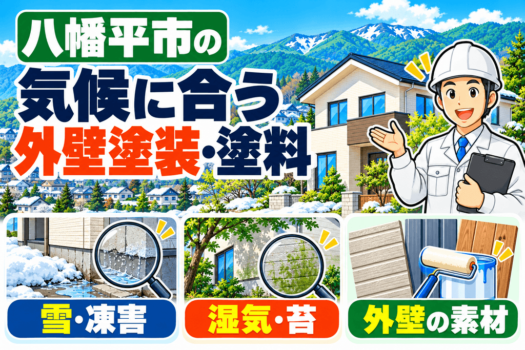 八幡平市の気候・住宅環境に合う外壁塗装と塗料