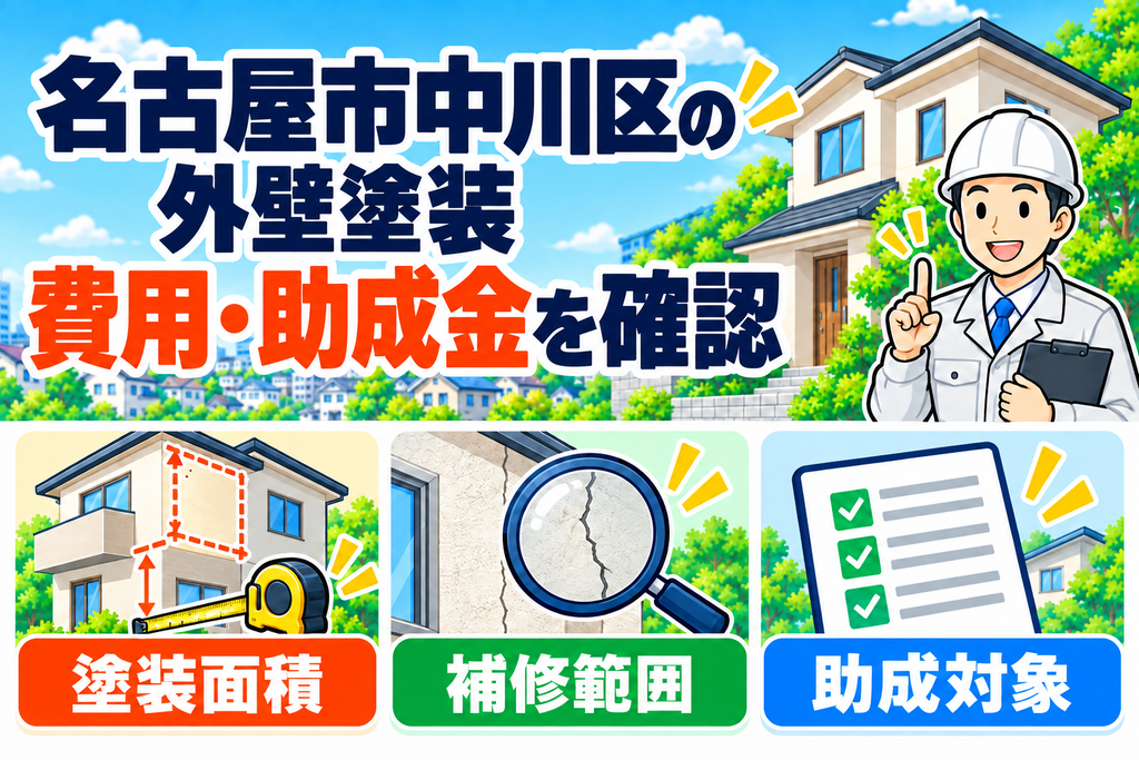 中川区の外壁塗装の費用・助成金を確認