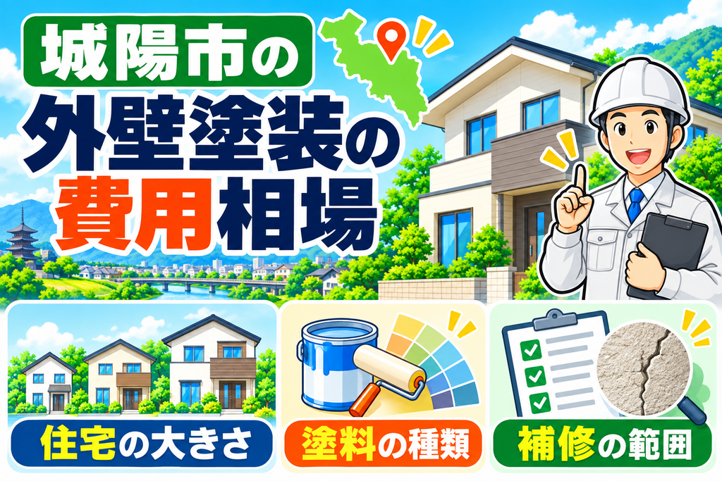 城陽市の外壁塗装費用相場