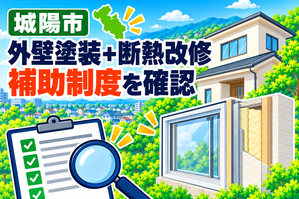 外壁塗装とあわせて断熱改修を行う場合の補助制度